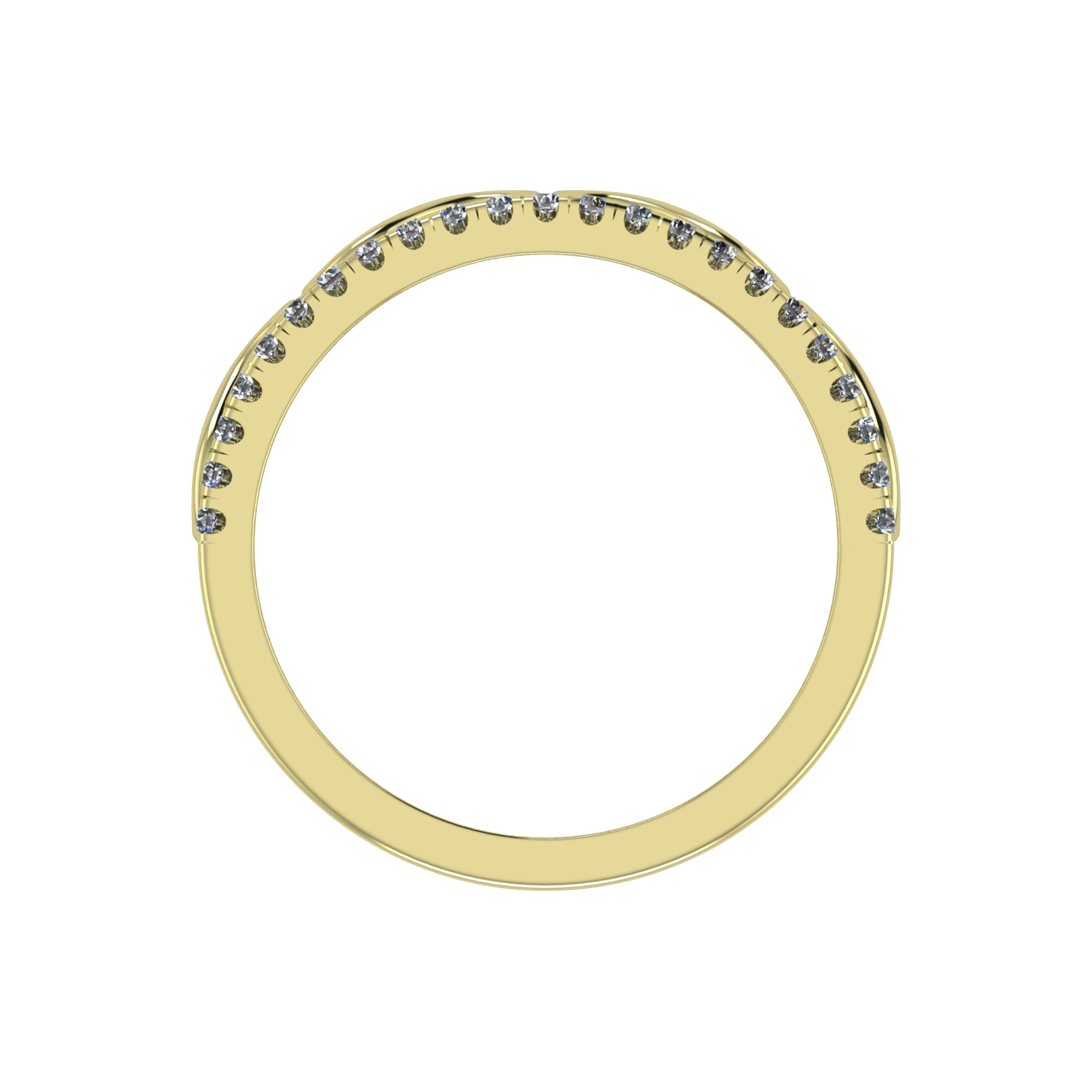 DIAMOND BANDS & STACKABLES HALFWAY  STACKABLE  RINGS & BANDS